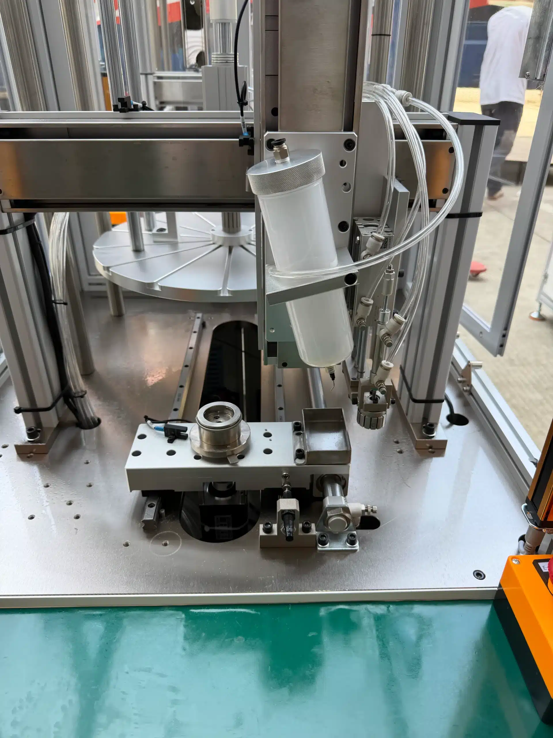 vacuz 4 sets automatic 2807 fpv drone motor rotor glue dispensing magnetic insertion machines shipment 2