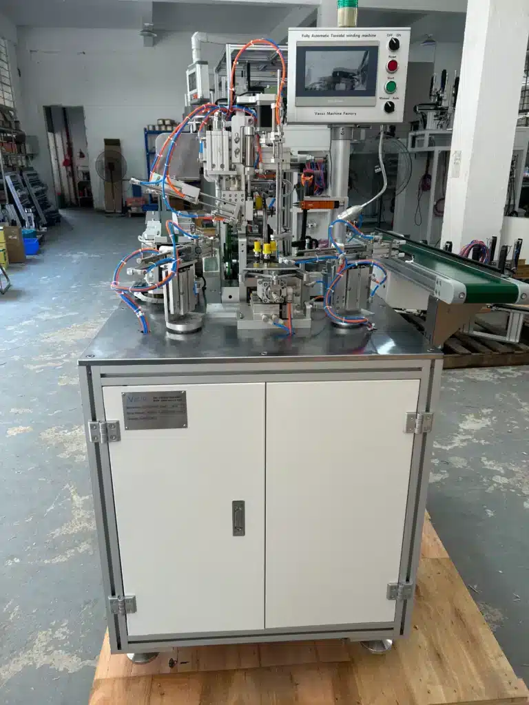 Vacuz Fully Automatic 8 Inches Belt Type Toroidal Inductor Core Winding Machine to Brazil vacuz fully automatic 8 inches belt type toroidal inductor core winding machine to brazil 1